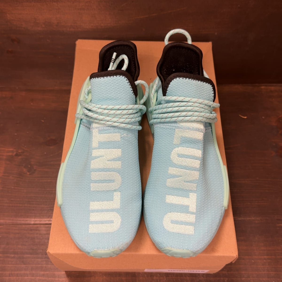 adidas NMD Hu Pharrell Williams Clear Aqua Size 7.5 (Pre-Owned) - tag