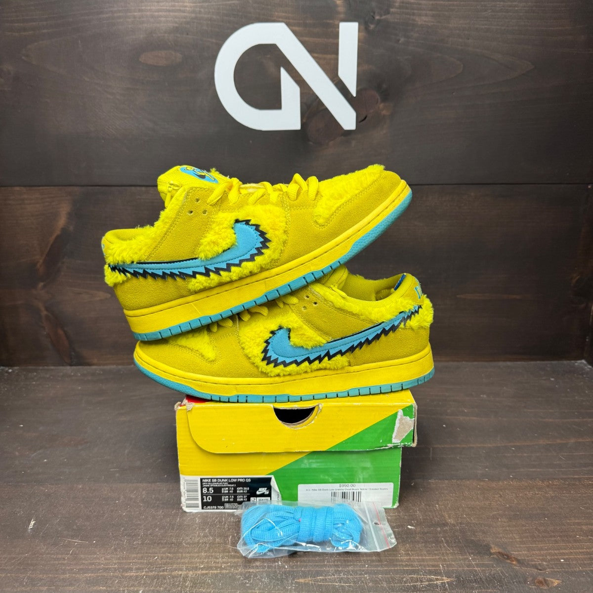 Nike SB Dunk Low Grateful Dead Bears Opti Yellow - Image 1