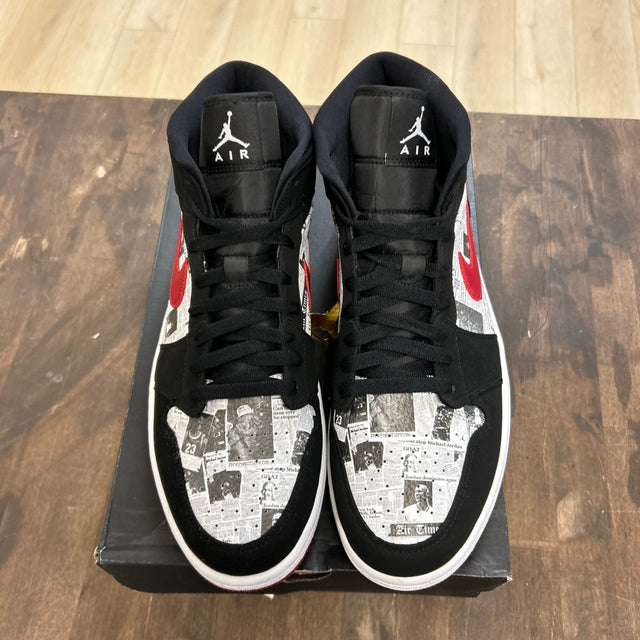 Jordan 1 Mid Newspaper Air Times - Image 2