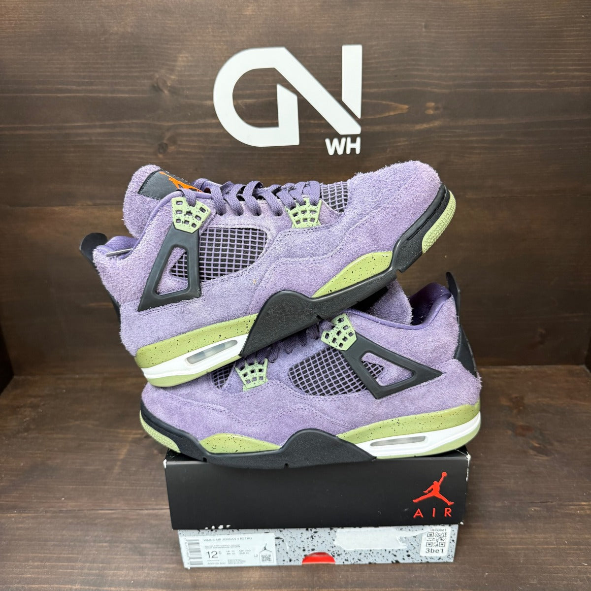 Jordan 4 Retro Canyon Purple (Women's) - Image 1