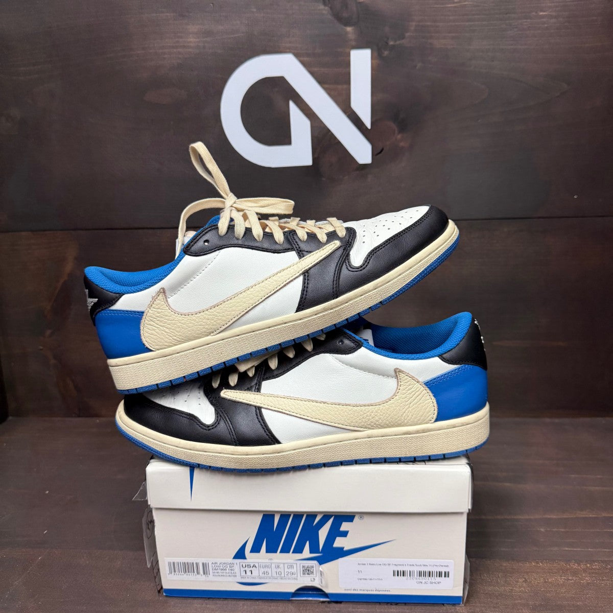 Jordan 1 Retro Low OG SP Fragment x Travis Scott Size 11 (Pre-Owned) - Image 1