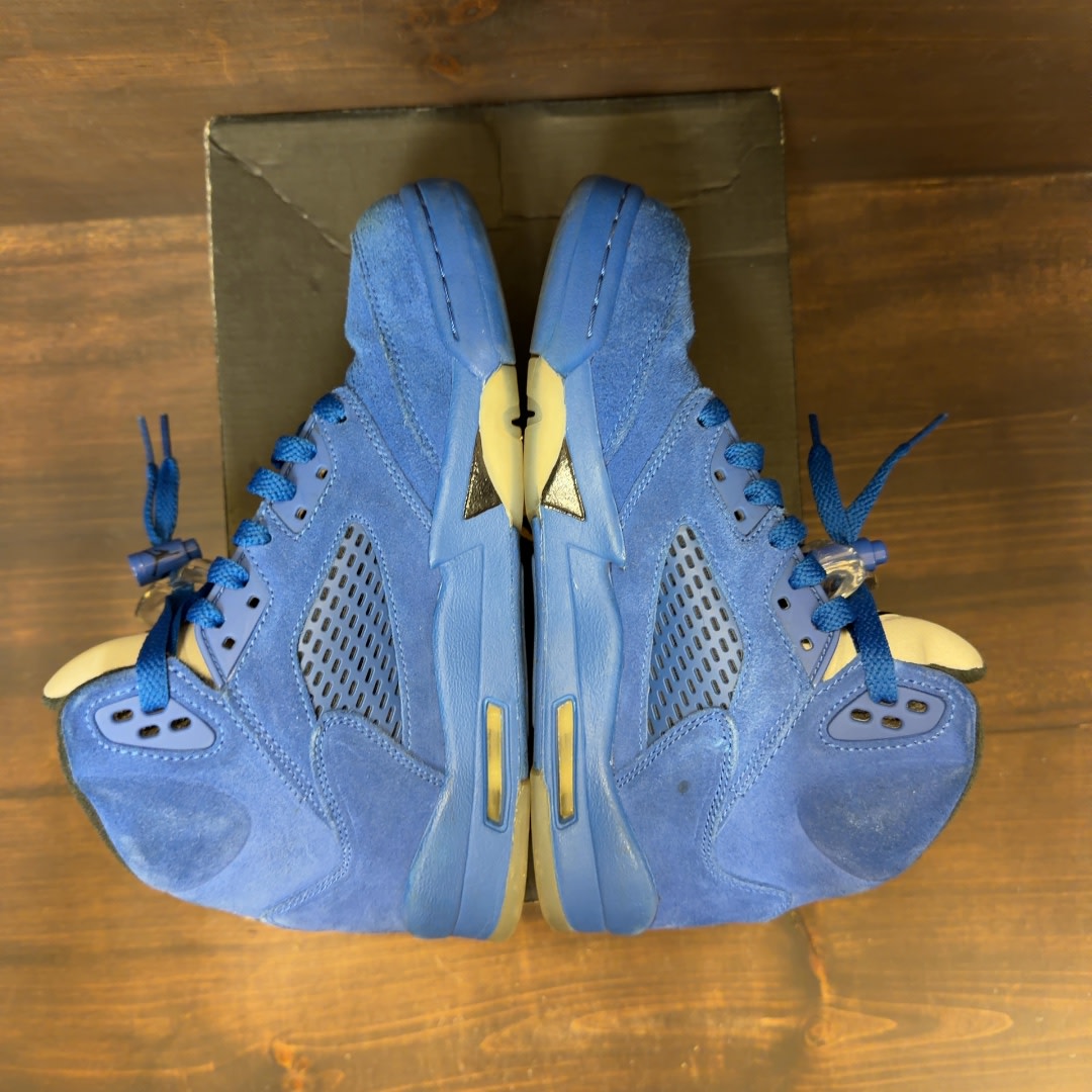 Jordan 5 Retro Blue Suede (GS) - Image 5