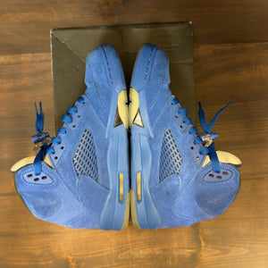 Jordan 5 Retro Blue Suede (GS) - Image 5
