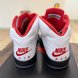 Jordan 5 Retro Fire Red Silver Tongue (2020) Size 13 (Pre-Owned) - Image 3