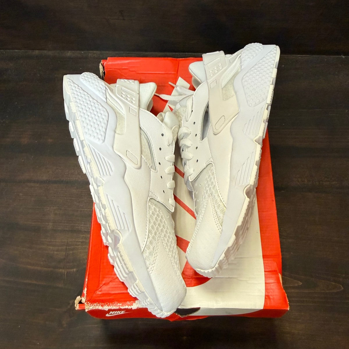 Nike Air Huarache White Platinum - Image 2