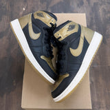 Jordan 1 Retro High OG Black Metallic Gold (GS) Size 5Y (Pre-Owned) - Image 1