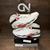 Jordan 8 Retro White True Red (2025) Size 13 (Pre-Owned) - Image 1
