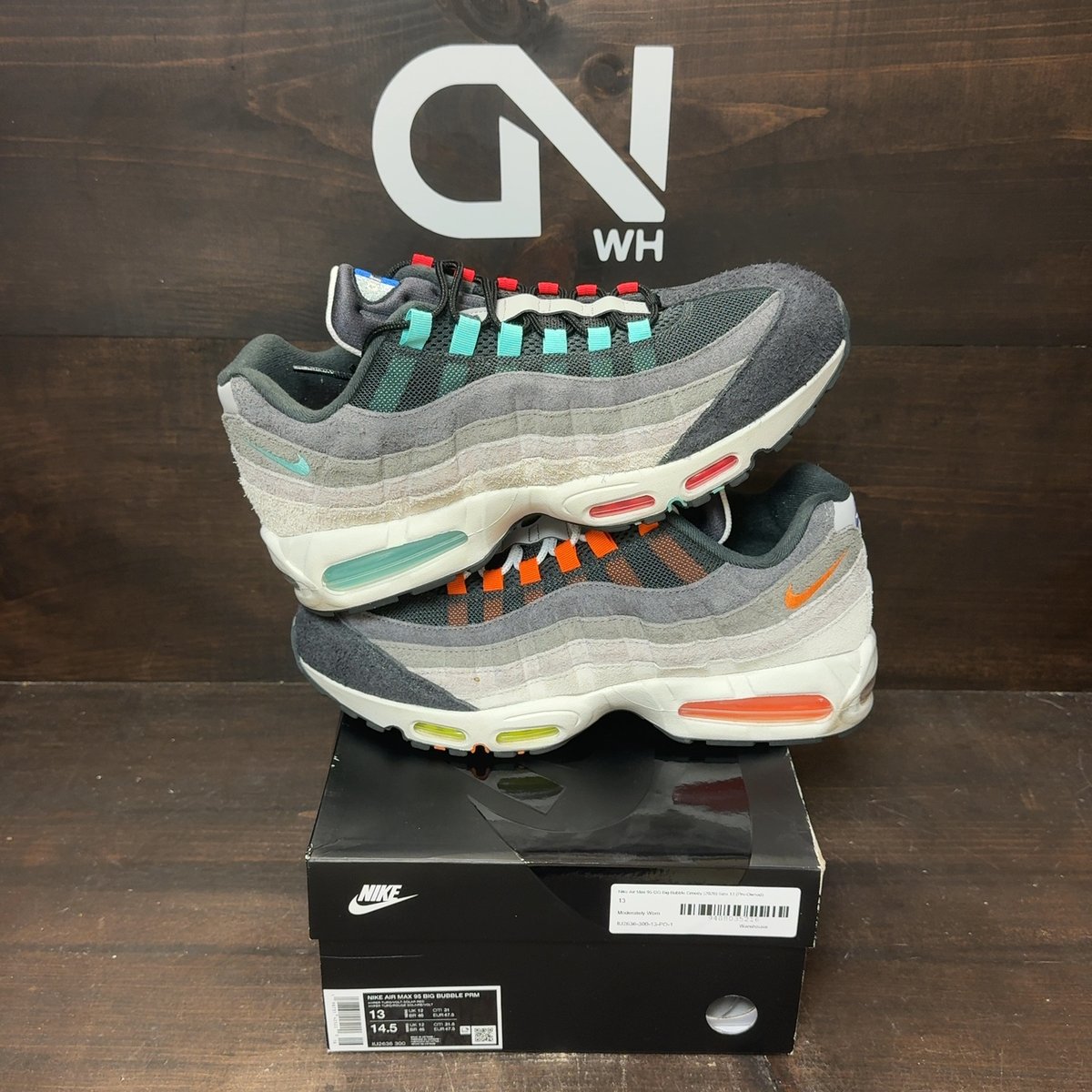 Nike Air Max 95 OG Big Bubble Greedy (2026) Size 13 (Pre-Owned) - front