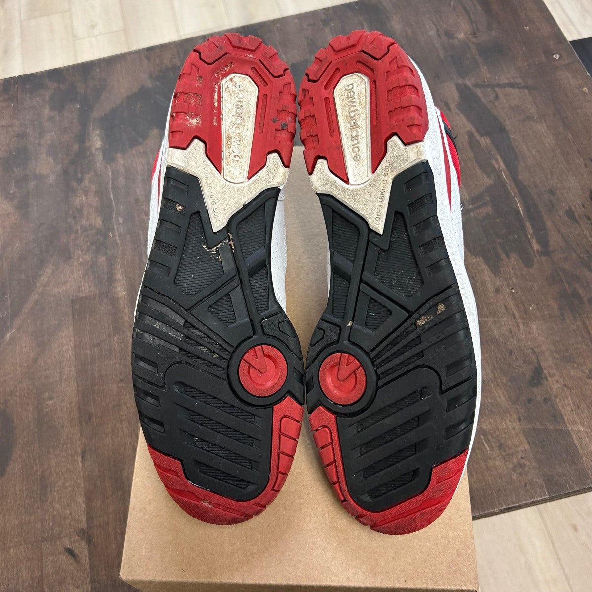 New Balance 550 White Red Black Size 12 (Pre-Owned) - Image 5