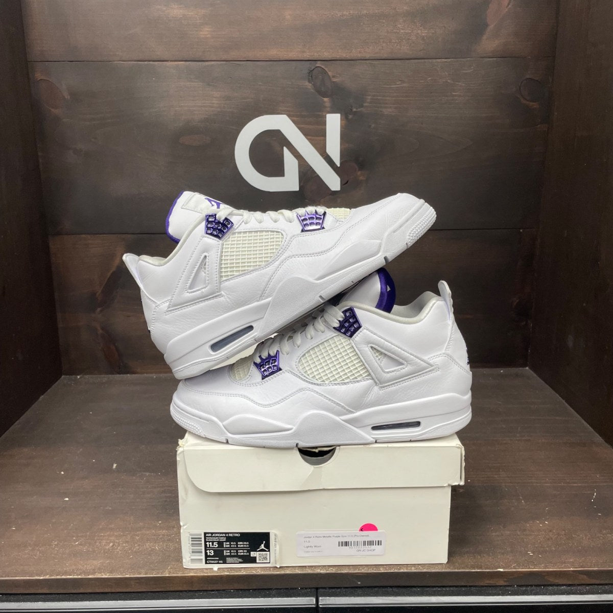 Jordan 4 Retro Metallic Purple - Image 1
