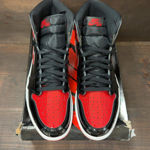 Jordan 1 Retro High OG Patent Bred Size 12.5 (Pre-Owned) - tag