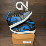 Jordan 1 Mid Black Royal Blue Size 9 (Pre-Owned) - Image 1