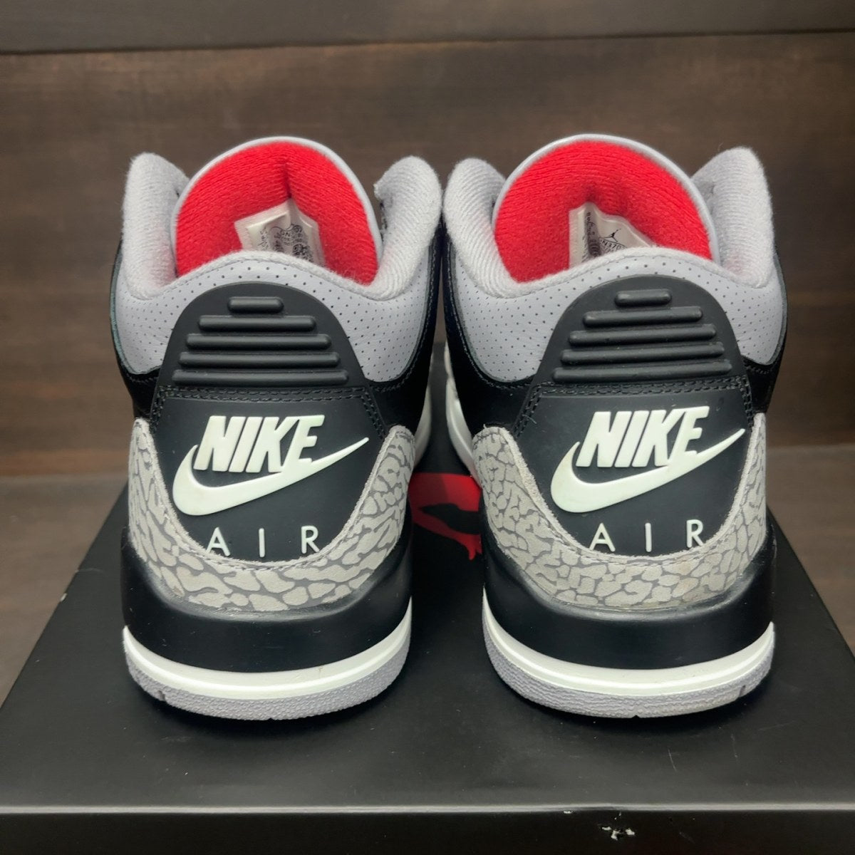 Jordan 3 Retro OG Black Cement (2024) Size 8.5 (Pre-Owned) - Image 5