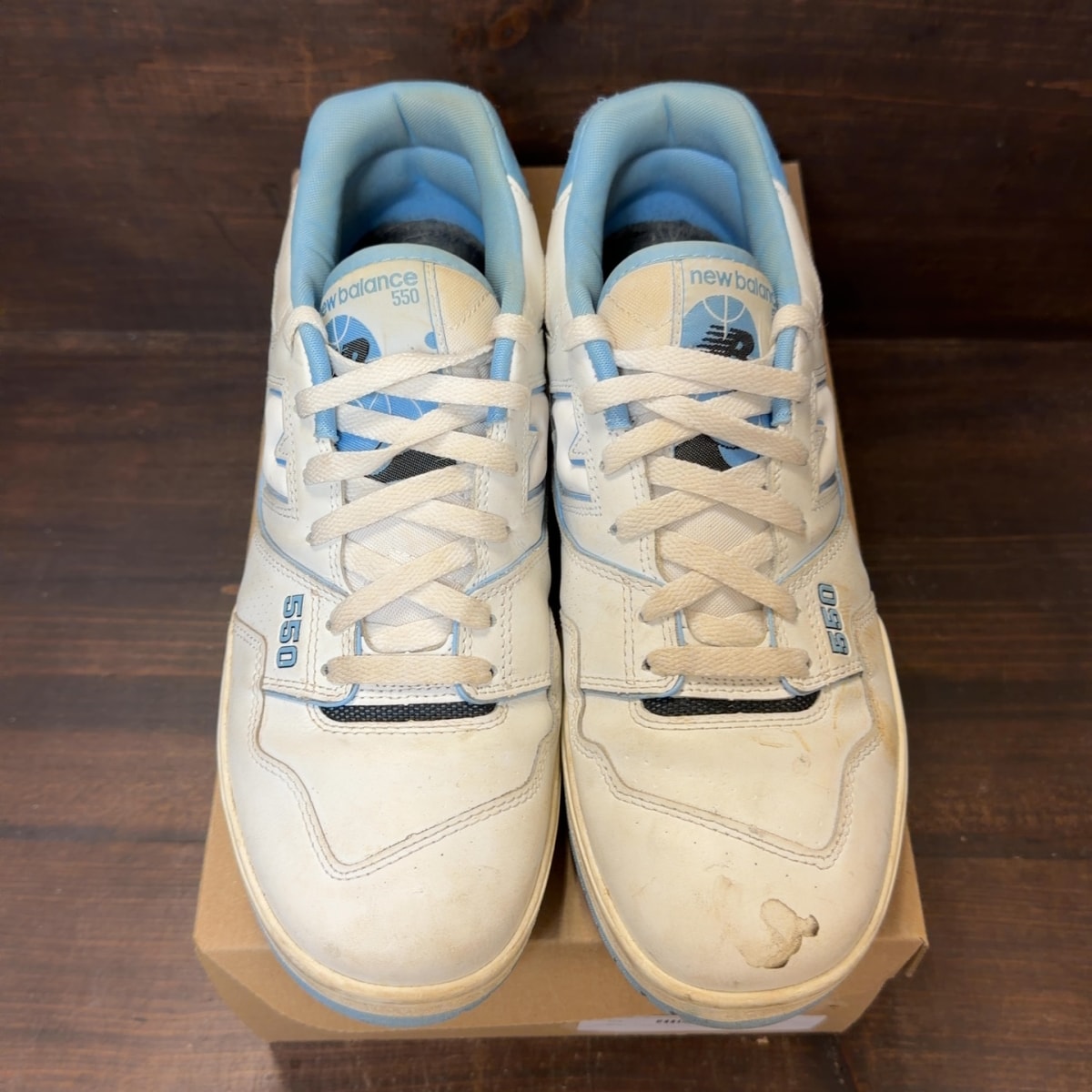 New Balance 550 UNC White University Blue Size 11.5 (Pre-Owned) - Image 3