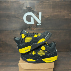 Jordan 4 Retro Thunder (2023) (GS) Size 4Y (Pre-Owned) - Image 1