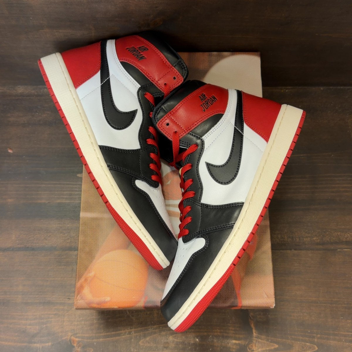 Jordan 1 Retro High OG Black Toe Reimagined Size 12 (Pre-Owned)