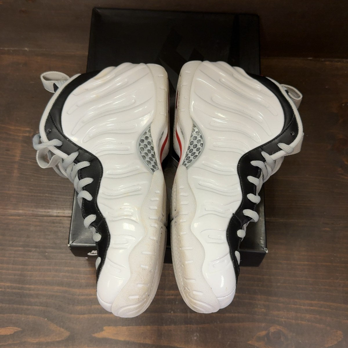 Nike Air Foamposite Pro White Black University Red - Image 4