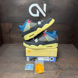 Jordan 4 Retro Union Off Noir Size 8.5 (Pre-Owned) - front