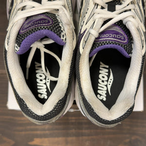 Saucony ProGrid Omni 9 White Black Silver Purple Size 9.5 (Pre-Owned) - aux