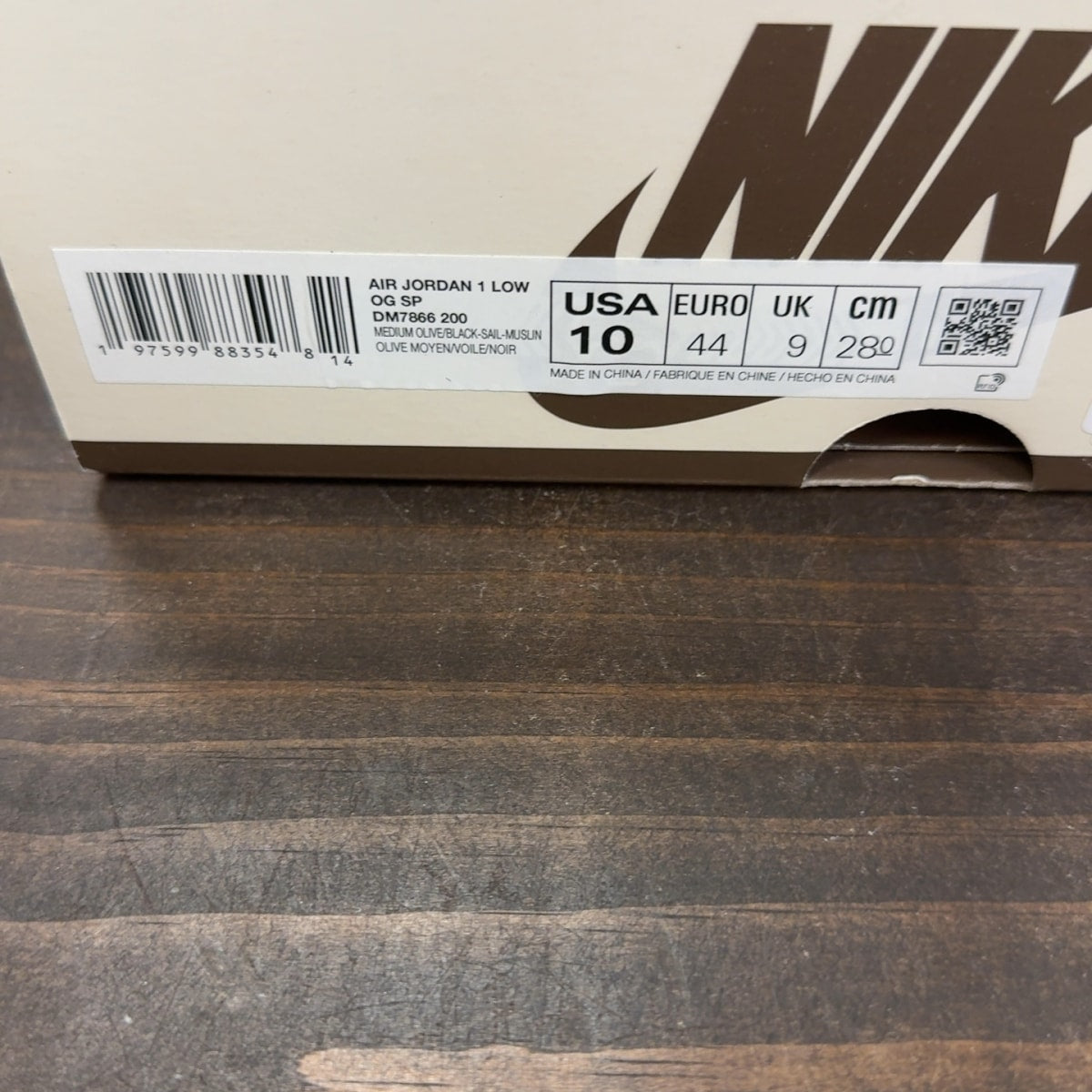 Jordan 1 Retro Low OG SP Travis Scott Medium Olive - Image 10