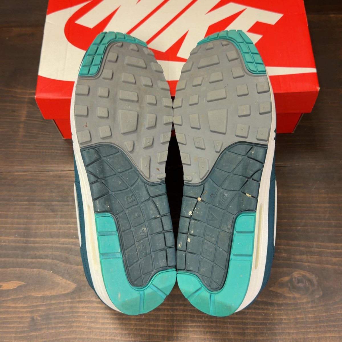 Nike Air Max 1 Black Mid Turquoise Size 12 (Pre-Owned) - Image 7