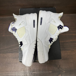 Jordan 4 Retro Metallic Purple (GS) Size 7Y (Pre-Owned)