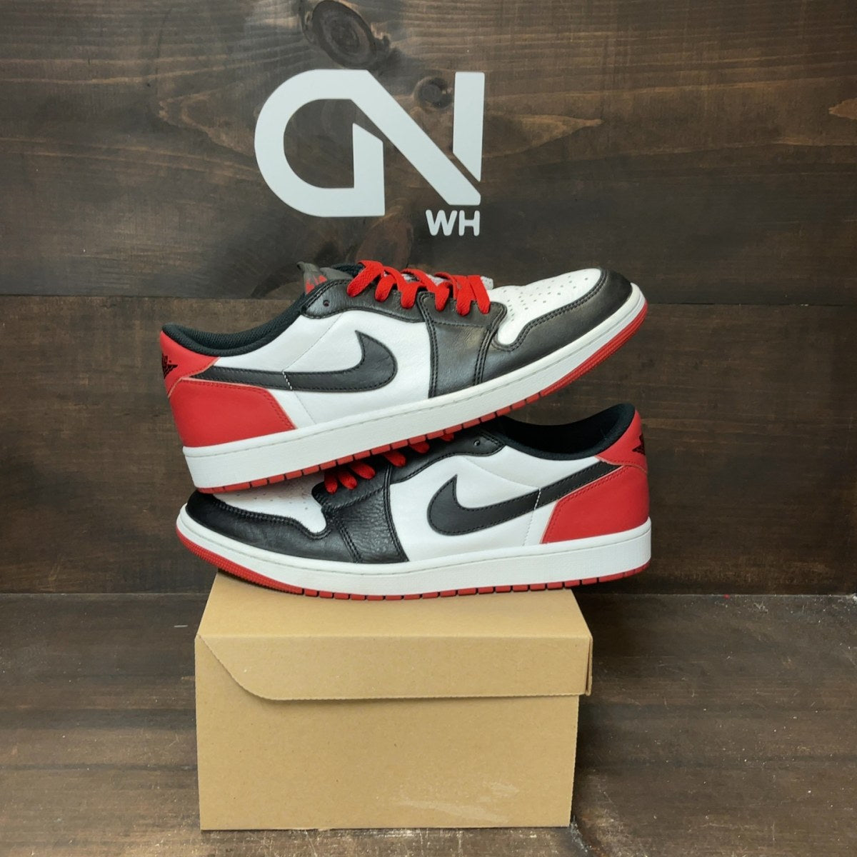 Jordan 1 Low Black Toe (2019) Size 12 (Pre-Owned) - Image 1