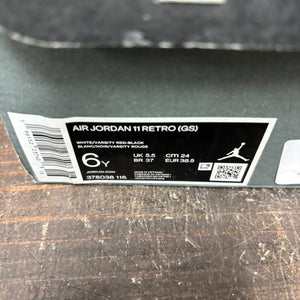Jordan 11 Retro Cherry (2022) (GS) Size 6Y (Pre-Owned) - aux