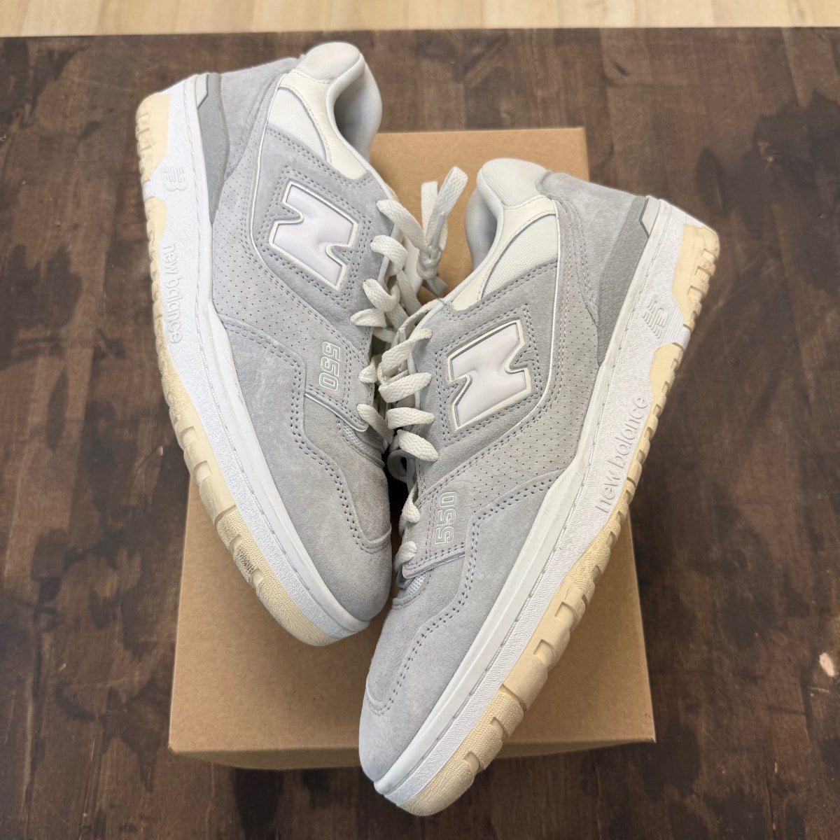 New Balance 550 Aime Leon Dore Grey Suede Size 11.5 (Pre-Owned) - Image 1