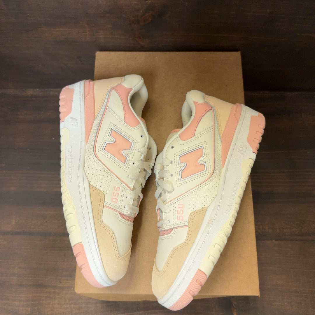 New Balance 550 White Pink (Women's) Size 7W (Pre-Owned) - Image 2