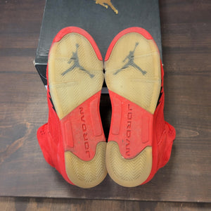 Jordan 5 Retro Red Suede (GS) Size 6.5Y (Pre-Owned) - Image 8