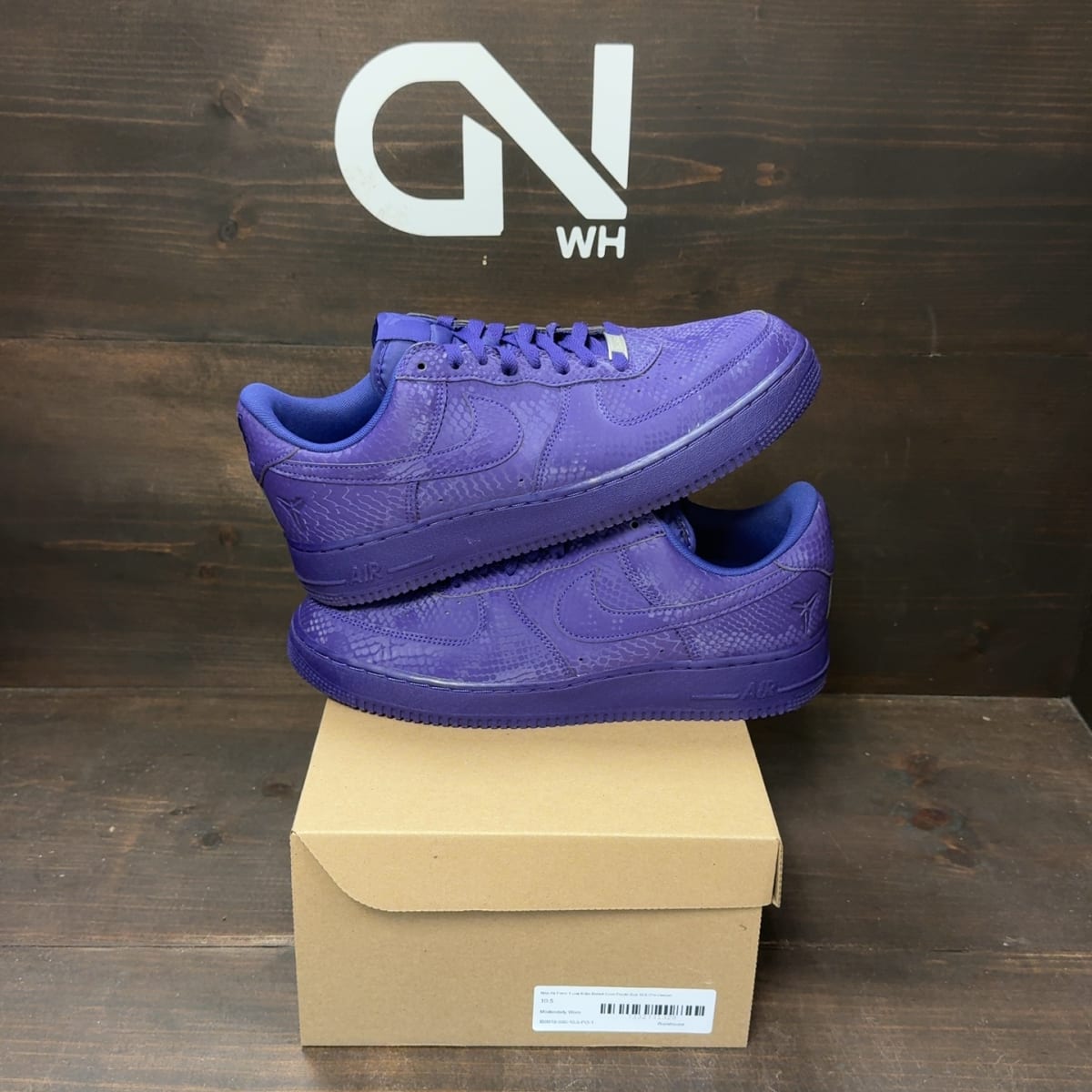 Nike Air Force 1 Low Kobe Bryant Court Purple Size 10.5 (Pre-Owned) - front