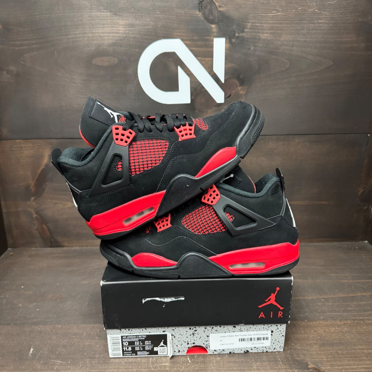 Jordan 4 Retro Red Thunder - Image 1
