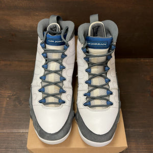 Jordan 9 Retro Flint Grey French Blue (2026) Size 10 (Pre-Owned) - tag