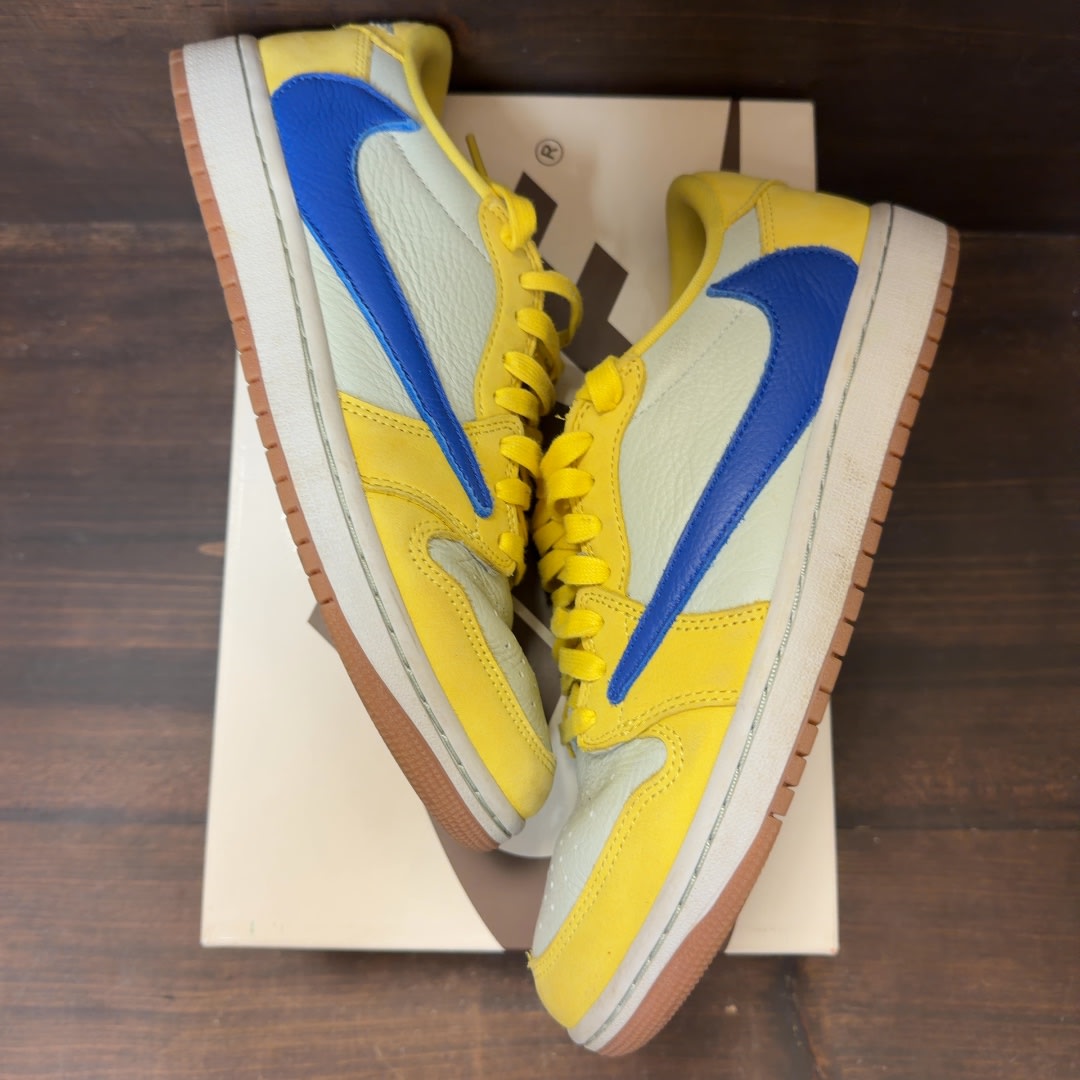 Jordan 1 Retro Low OG SP Travis Scott Canary (Women's) - Image 2