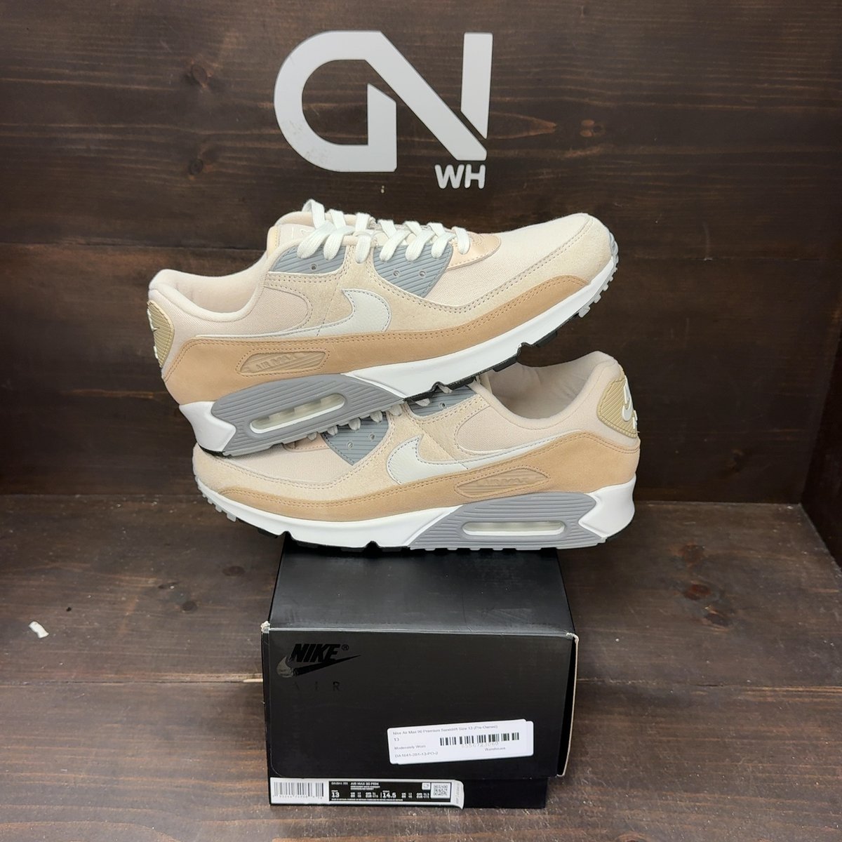 Nike Air Max 90 Premium Sanddrift Size 13 (Pre-Owned) - front