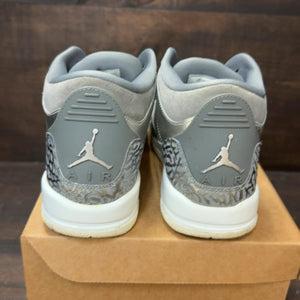 Jordan 3 Retro Premium Heiress Metallic Silver (GS) Size 7Y (Pre-Owned) - aux