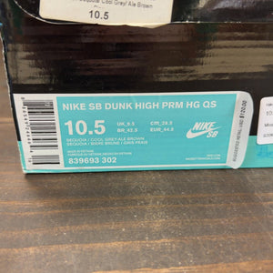 Nike SB Dunk High Homegrown Ale Brown Size 10.5 (Pre-Owned) - aux