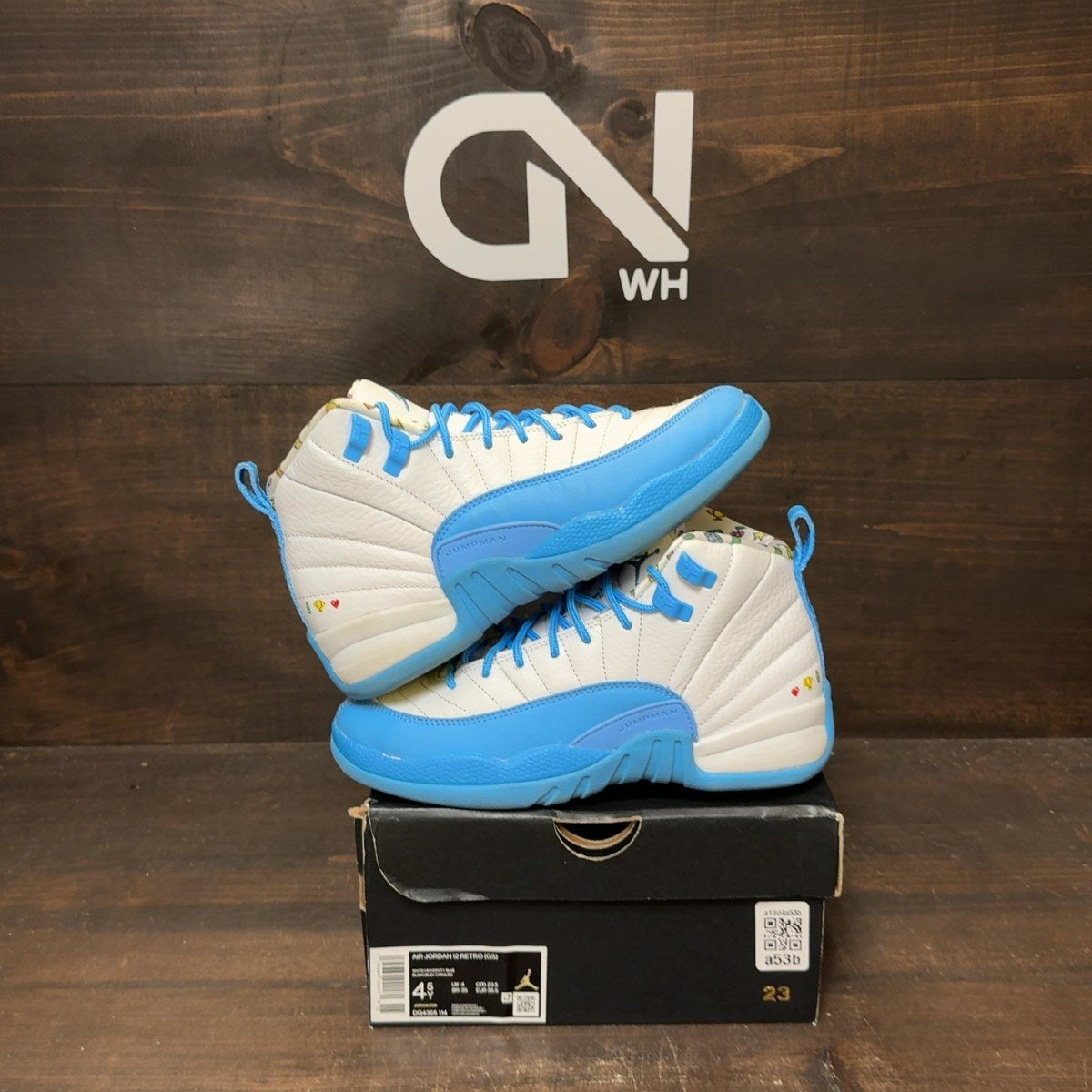 Jordan 12 Retro Emoji (GS) Size 4.5Y (Pre-Owned)