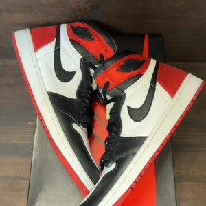 Jordan 1 Retro High Satin Black Toe (Women's) Size 12W (Pre-Owned) - Image 2