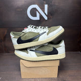 Jordan 1 Retro Low OG SP Travis Scott Medium Olive Size 12.5 (Pre-Owned) - Image 1