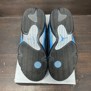 Jordan 14 Retro Black University Blue (2026) Size 9 (Pre-Owned) - box
