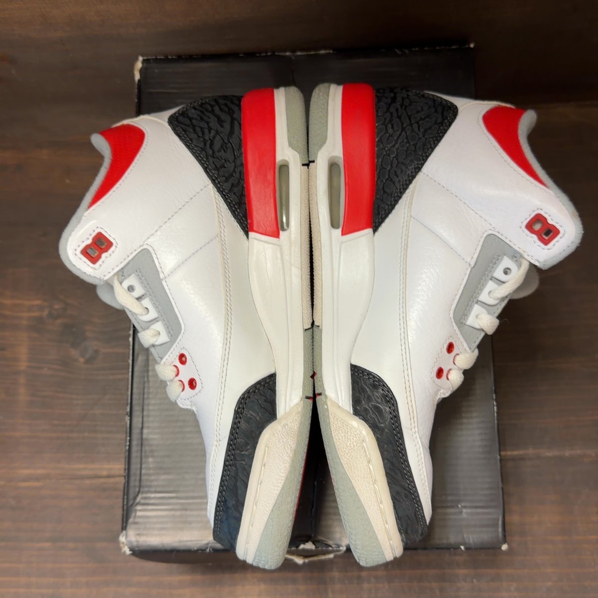 Jordan 3 Retro Fire Red (2013) (GS) Size 7Y (Pre-Owned) - aux