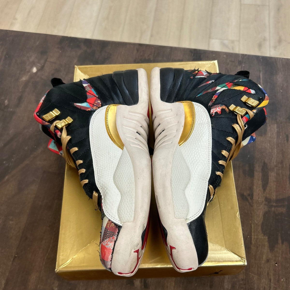 Jordan 12 Retro Chinese New Year (2019) Size 9 (Moderately Worn Pre-Owned) - Image 3