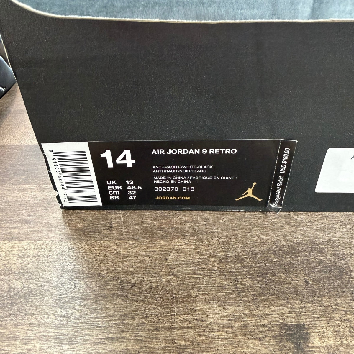 Jordan 9 Retro Anthracite - Image 6