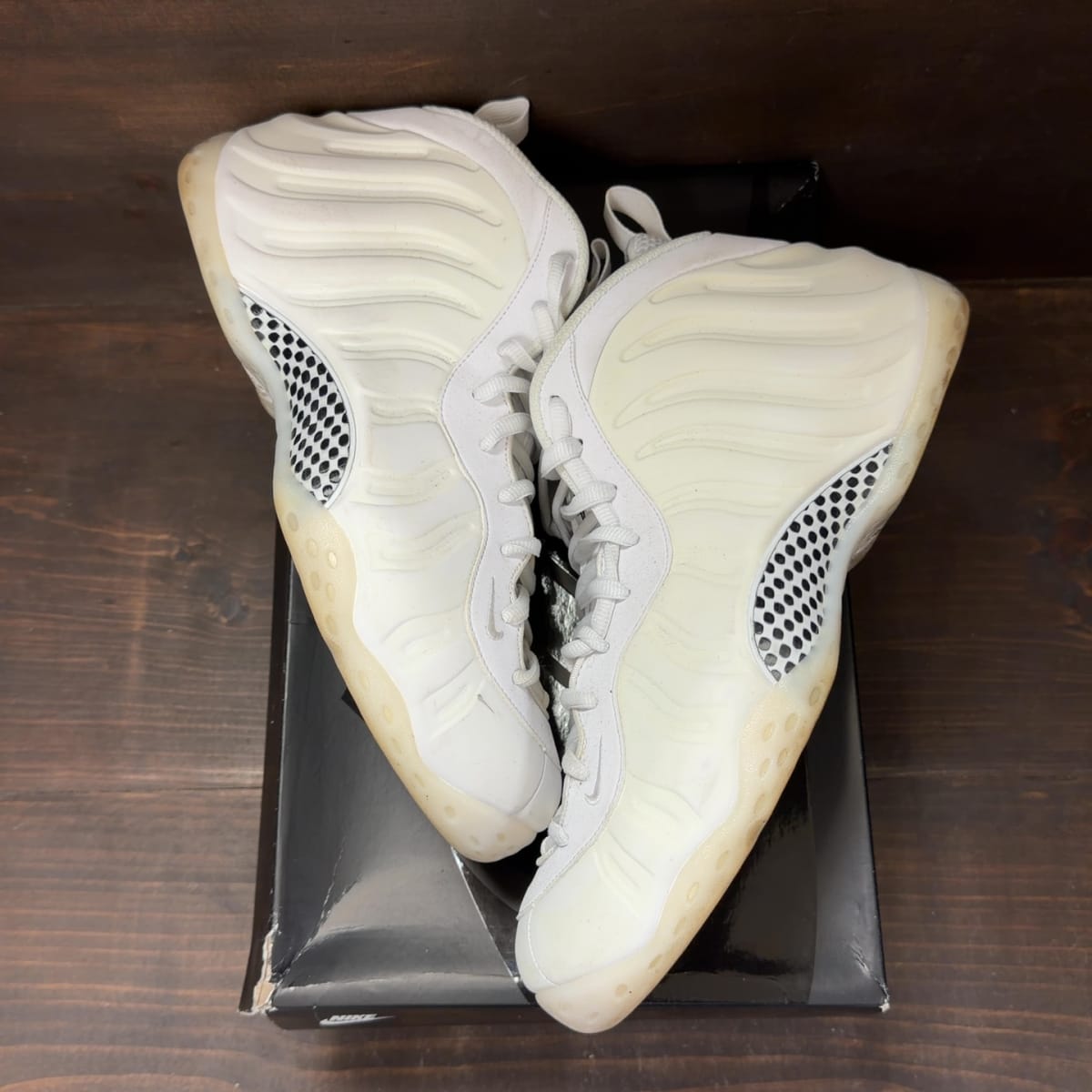Nike Air Foamposite One Triple White Size 13 (Pre-Owned) - back