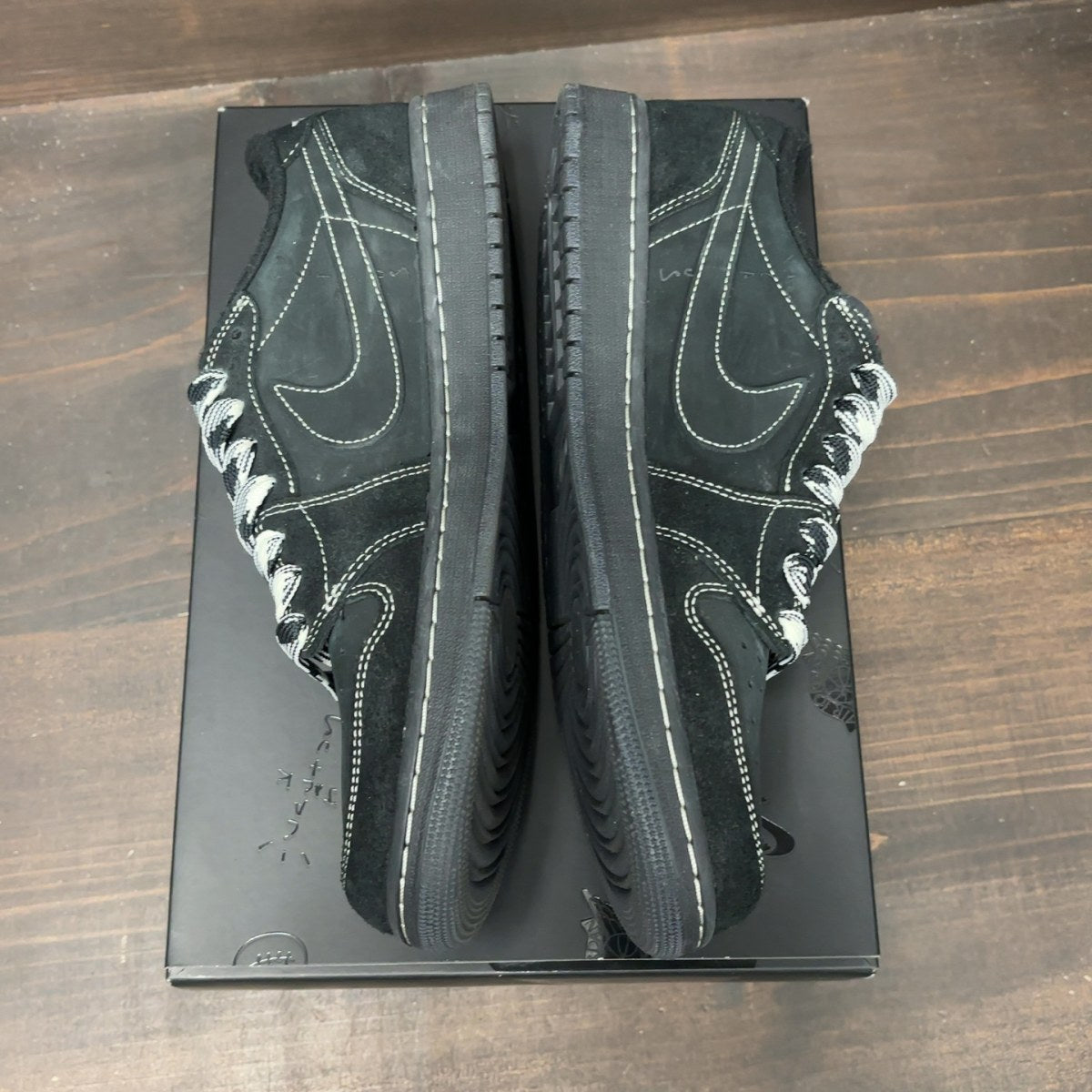 Jordan 1 Retro Low OG SP Travis Scott Black Phantom Size 11.5 (Pre-Owned) - Image 4