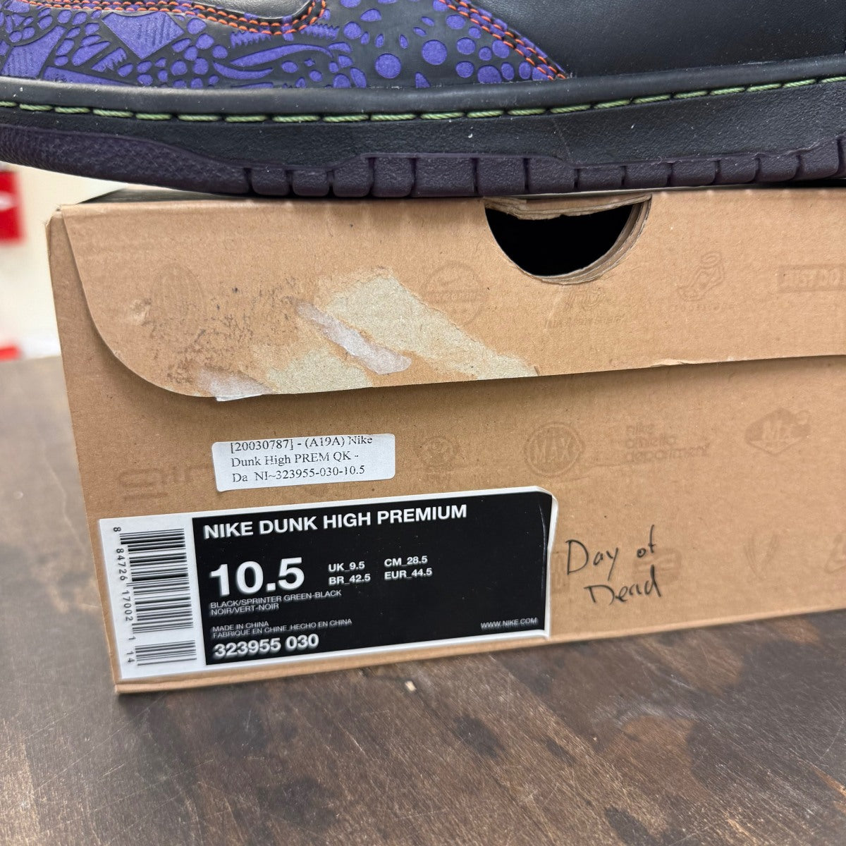 Nike Dunk High Day of the Dead Size 10.5 (Pre-Owned) - Image 6