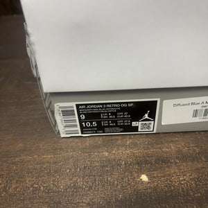 Jordan 3 Retro OG SP A Ma Maniére Diffused Blue Diffused Blue Size 9 (Pre-Owned) - Image 7