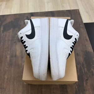 Nike Air Force 1 Low '07 White Black Pebbled Leather Size 10 (Pre-Owned) - Image 3